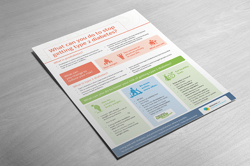 Diabetes NZ Auckland type 2 information flyer type 2 diabetes information flyer