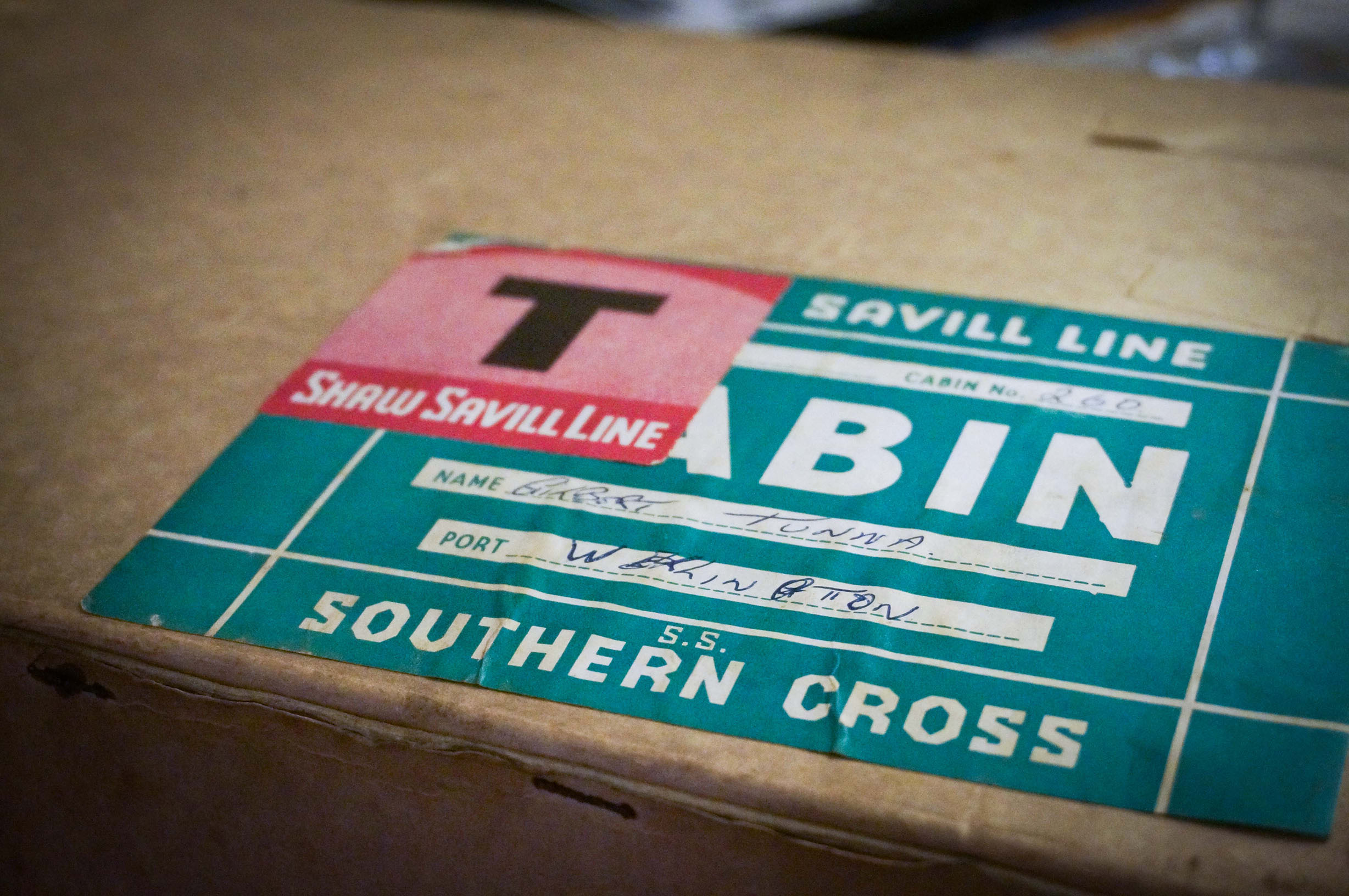 vintage shipping label