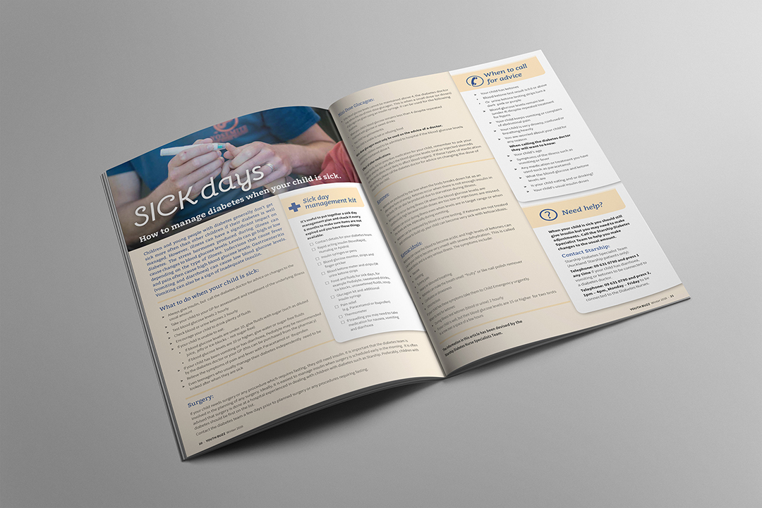 DYA Youth Buzz Sick Days article Diabetes Youth "sick days" article