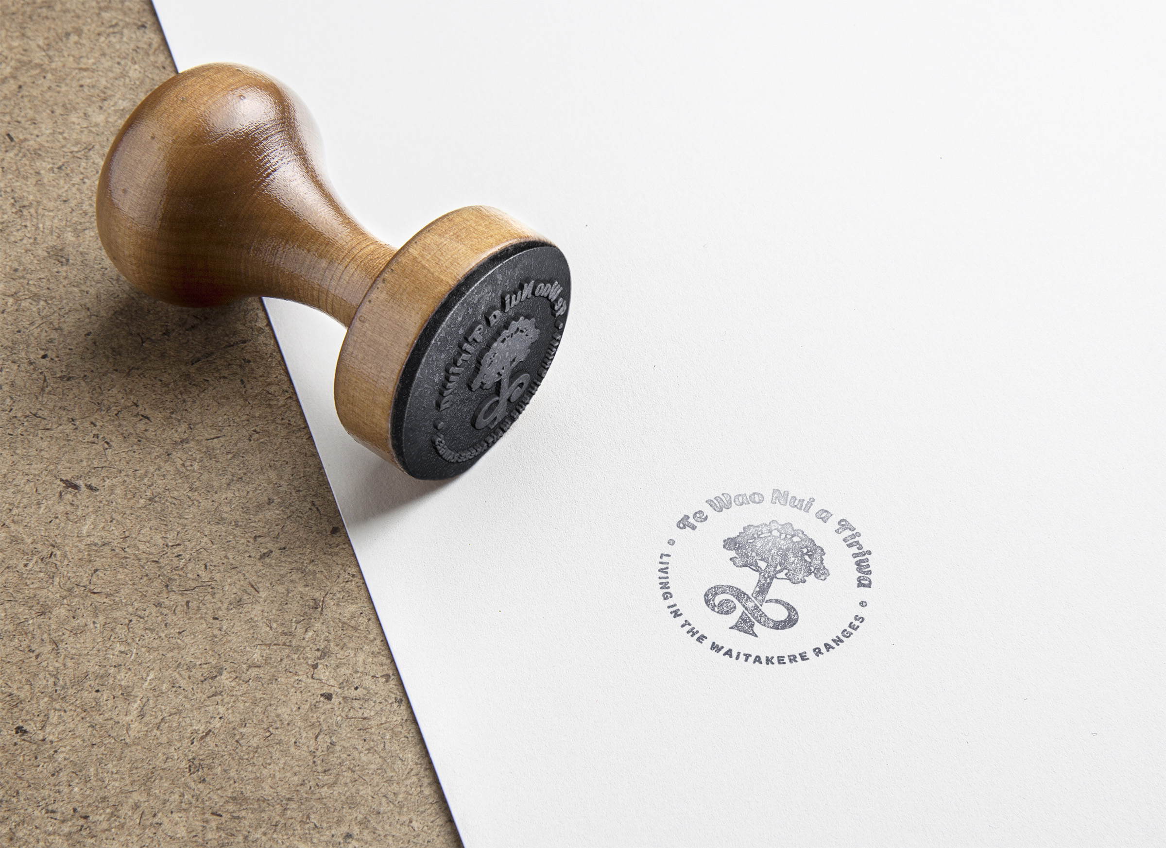 Rubber Stamp MockUp Badge Logo