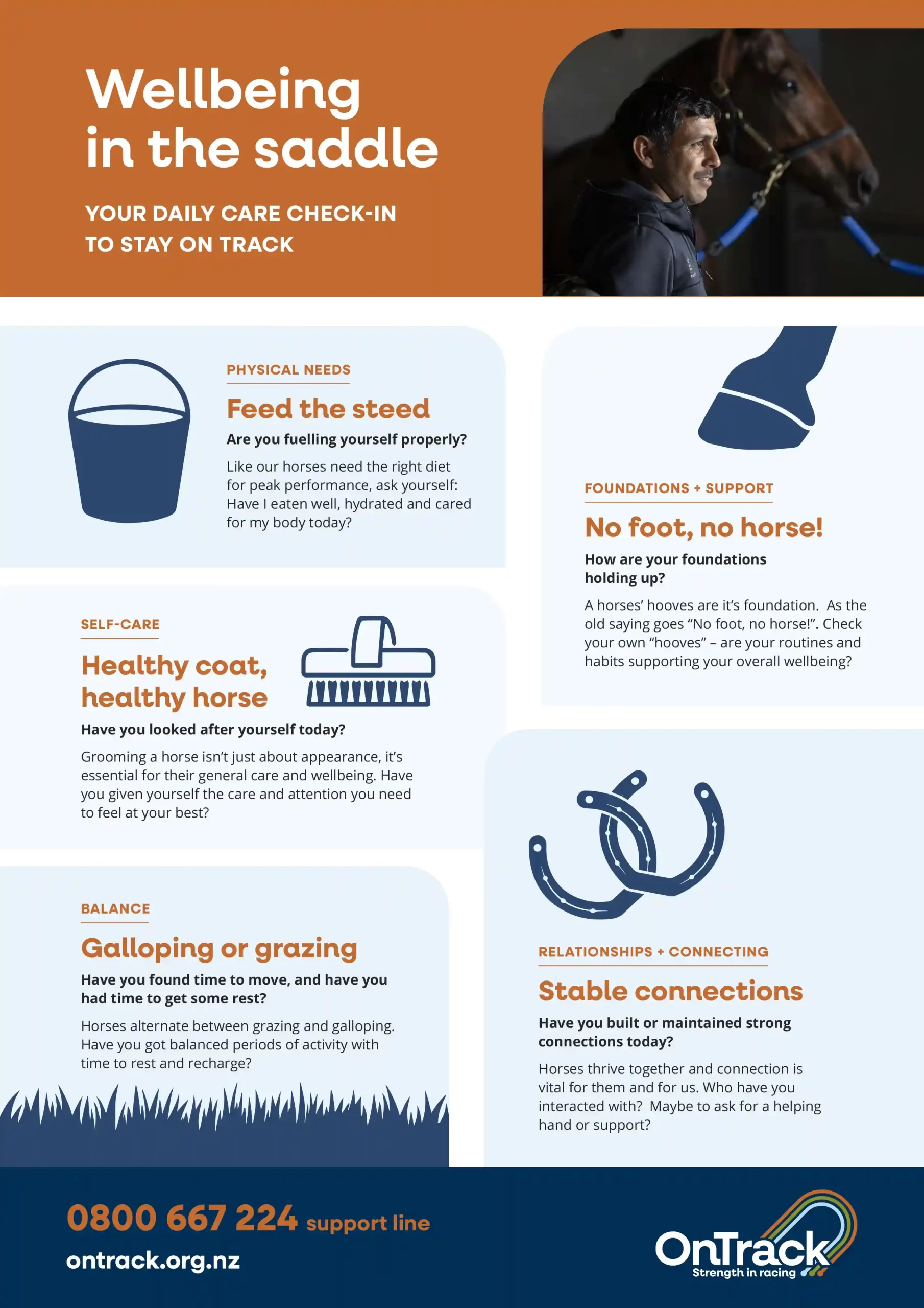 OnTrack Wellbeing in the Saddle